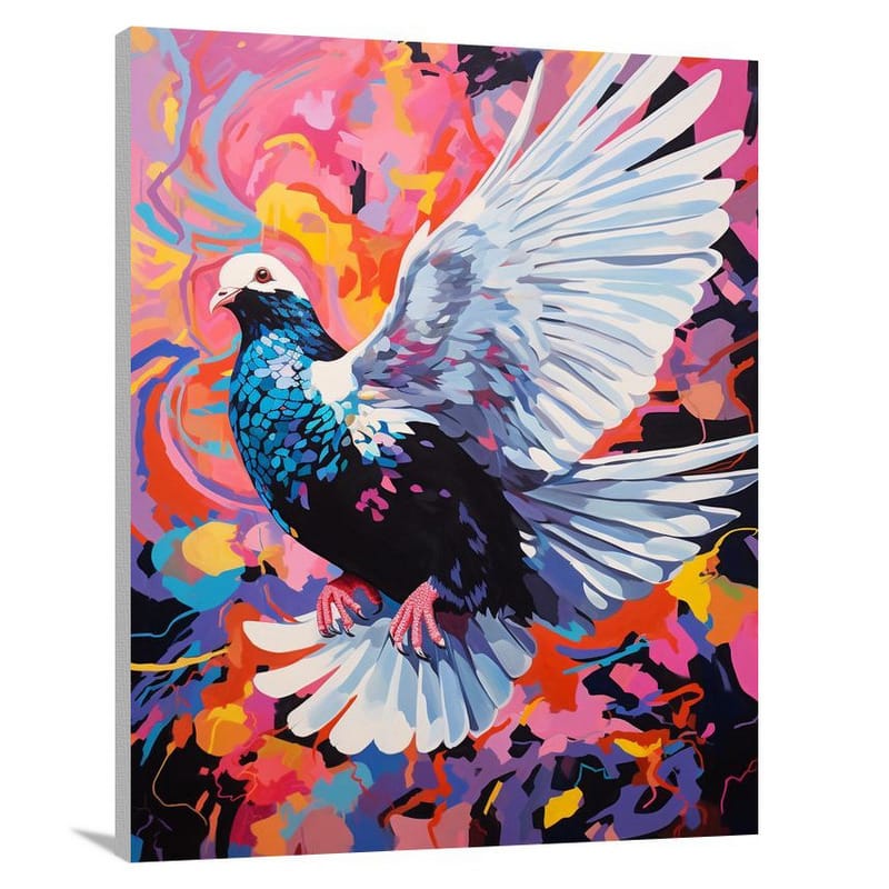 Pigeon's Dance - Pop Art - Canvas Print