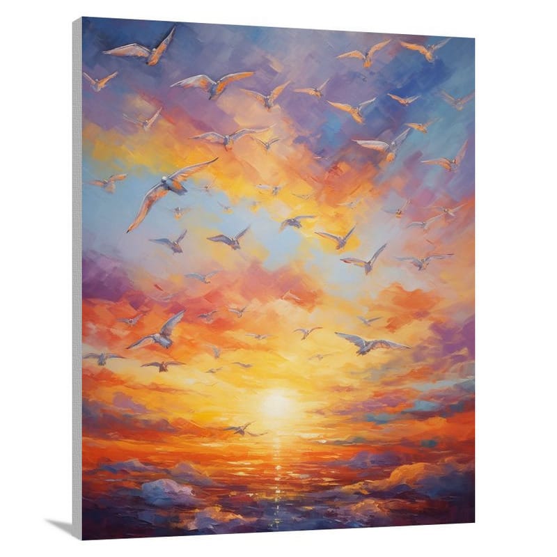 Pigeon's Flight - Canvas Print