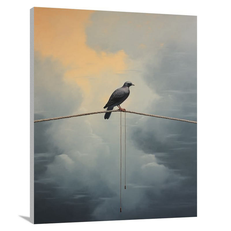 Pigeon's Perseverance - Canvas Print