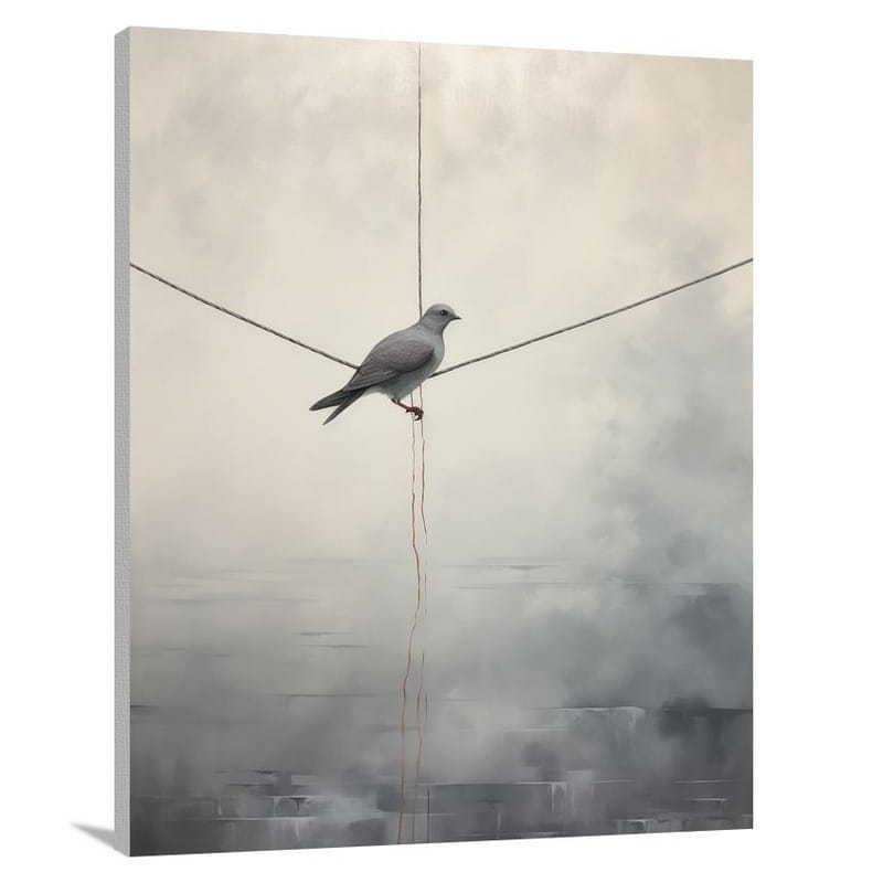 Pigeon's Resilience - Canvas Print