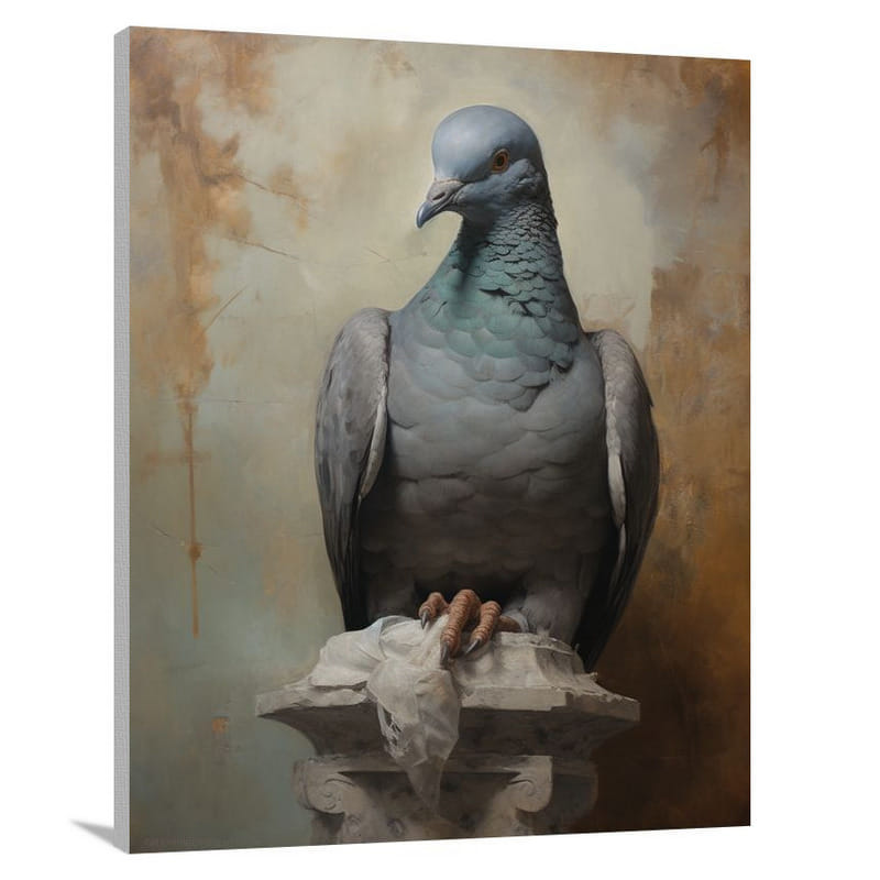 Pigeon's Solitude - Canvas Print