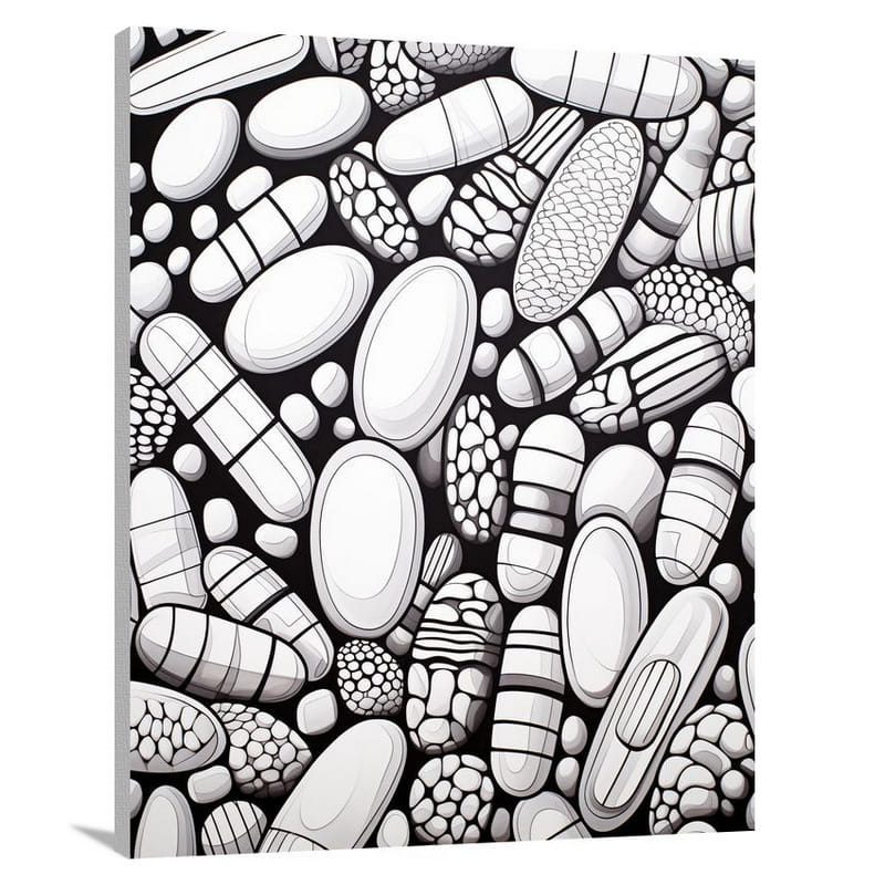 Pill Mosaic - Canvas Print