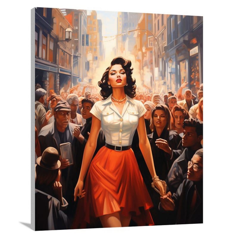 Pin-Up Empowerment - Canvas Print