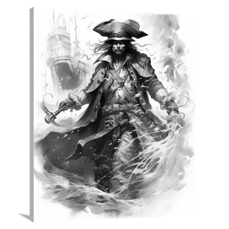 Pirate's Duel: Shadows of Profession - Canvas Print