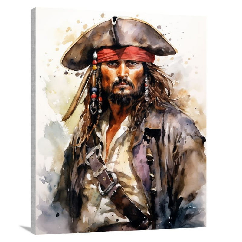 Pirate's Masquerade - Watercolor - Canvas Print