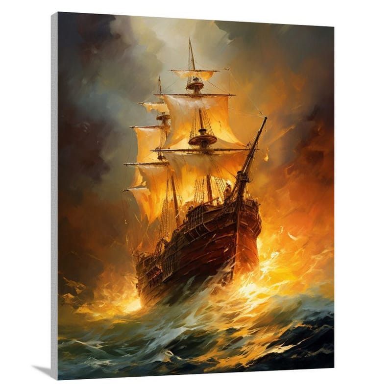 Pirate's Peril - Impressionist - Canvas Print
