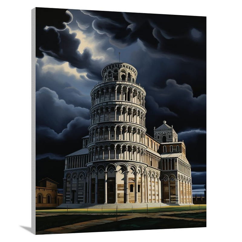 Pisa's Dramatic Sky - Canvas Print