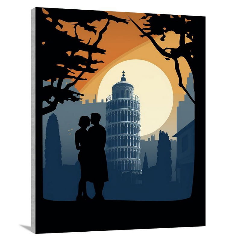 Pisa's Enchanted Embrace - Canvas Print