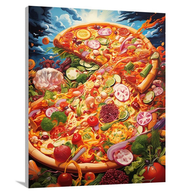 Pizza Paradise: A slice of heaven - Canvas Print
