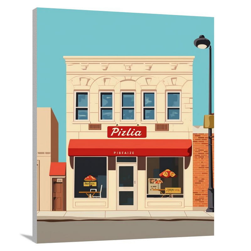 Pizza Parlor Delights - Canvas Print