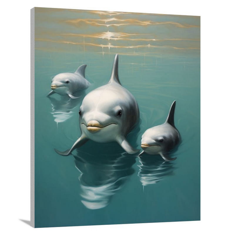 Platypus Encounter - Canvas Print
