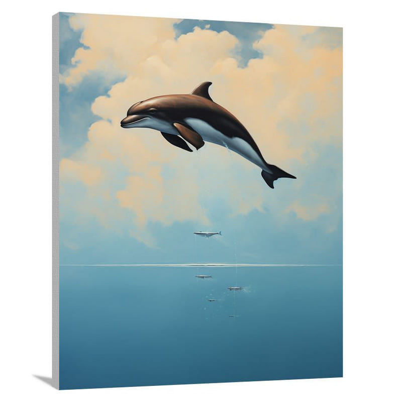 Platypus Encounter - Minimalist - Canvas Print