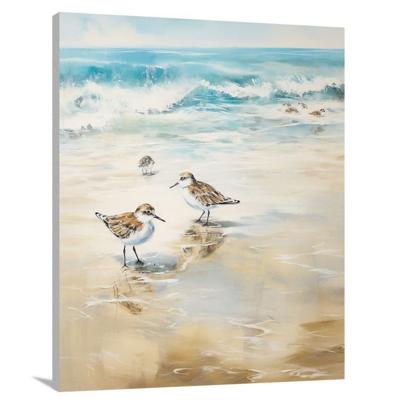 Plover's Dance - Canvas Print