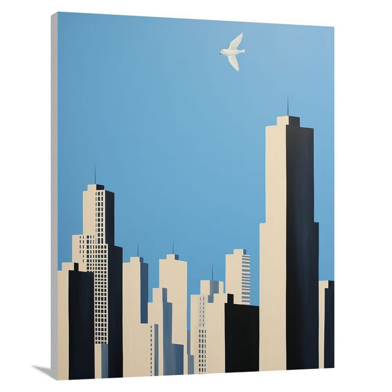 Plover's Flight - Minimalist - Canvas Print