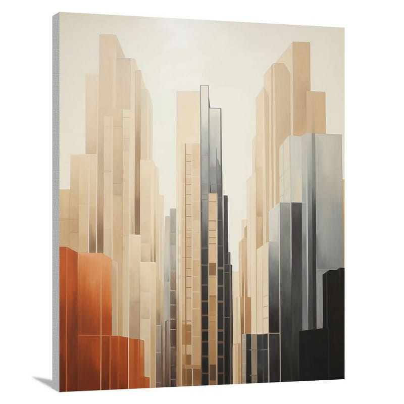 Poland's Urban Tapestry - Minimalist - Canvas Print