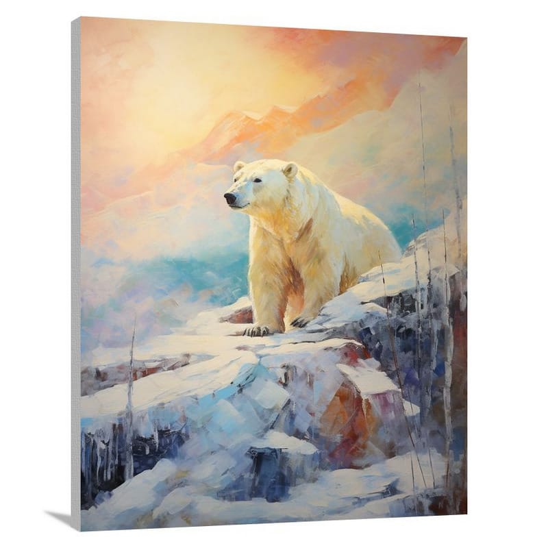 Polar Bear Majesty - Canvas Print