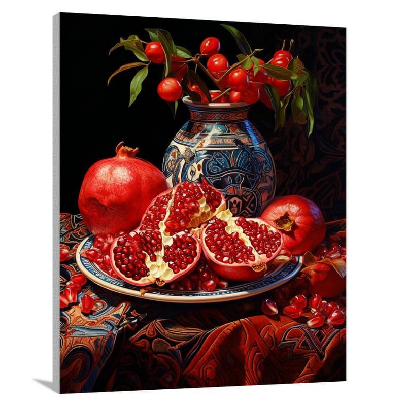Pomegranate Symphony - Contemporary Art - Canvas Print