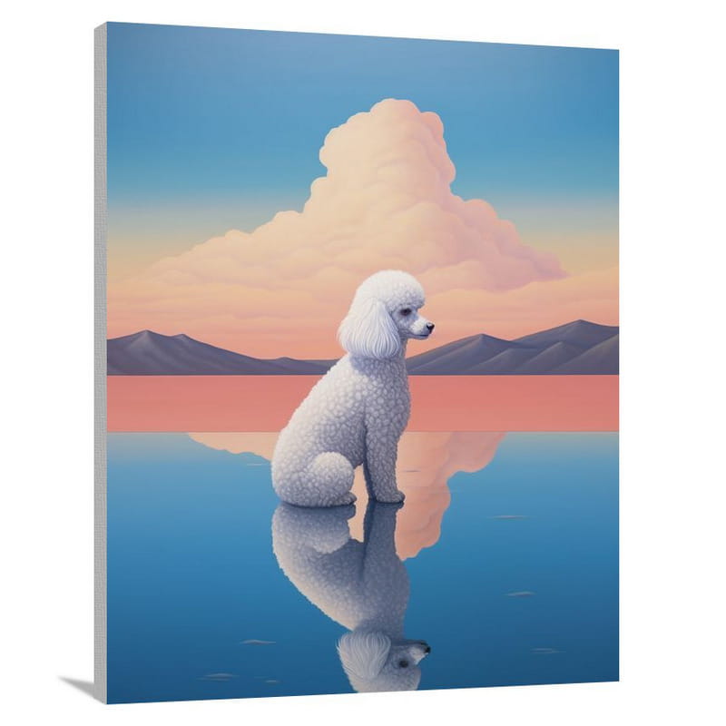 Poodle Reflections - Canvas Print