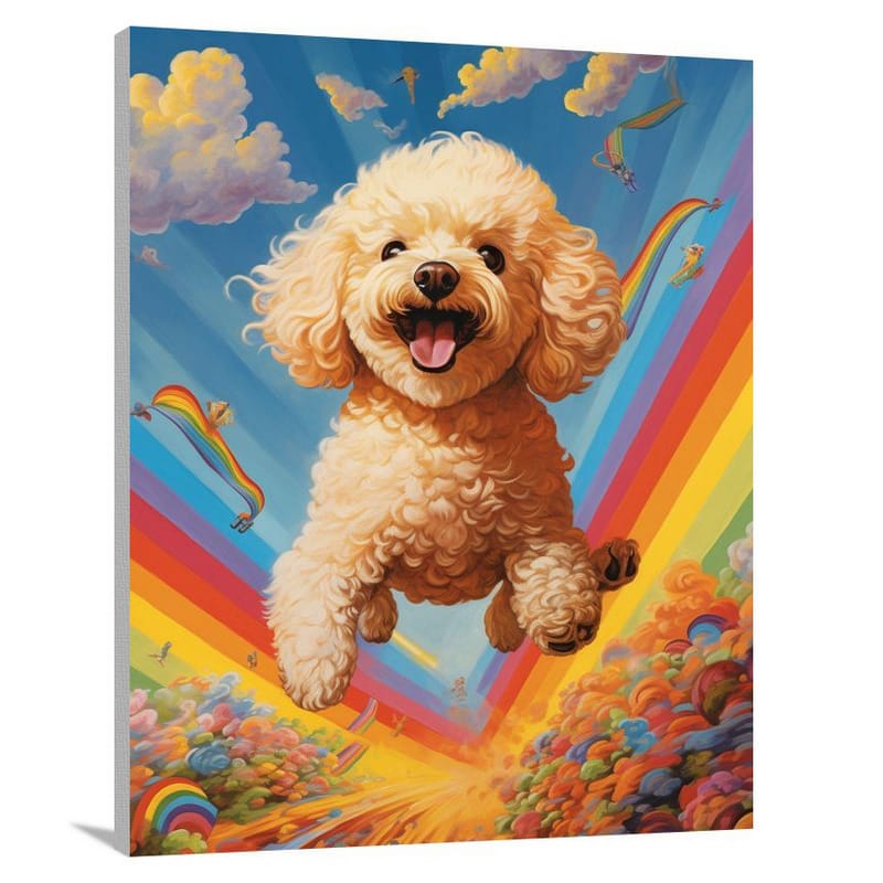 Poodle's Leap - Canvas Print
