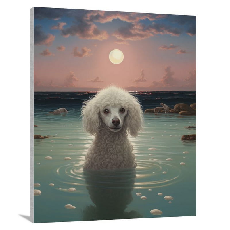 Poodle's Serenade - Canvas Print