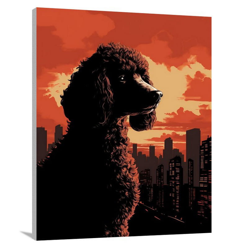 Poodle's Urban Symphony - Canvas Print