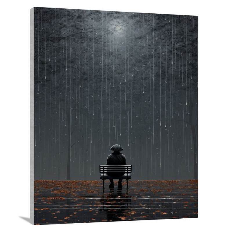 Pop Melodies: Rainy Reflections - Canvas Print