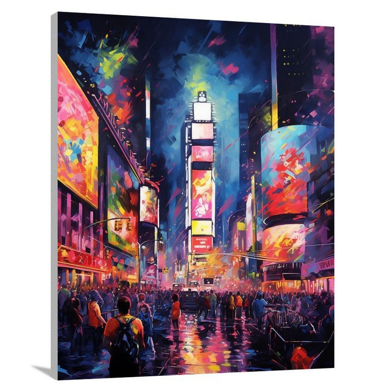 Pop Music Cityscape - Impressionist - Canvas Print