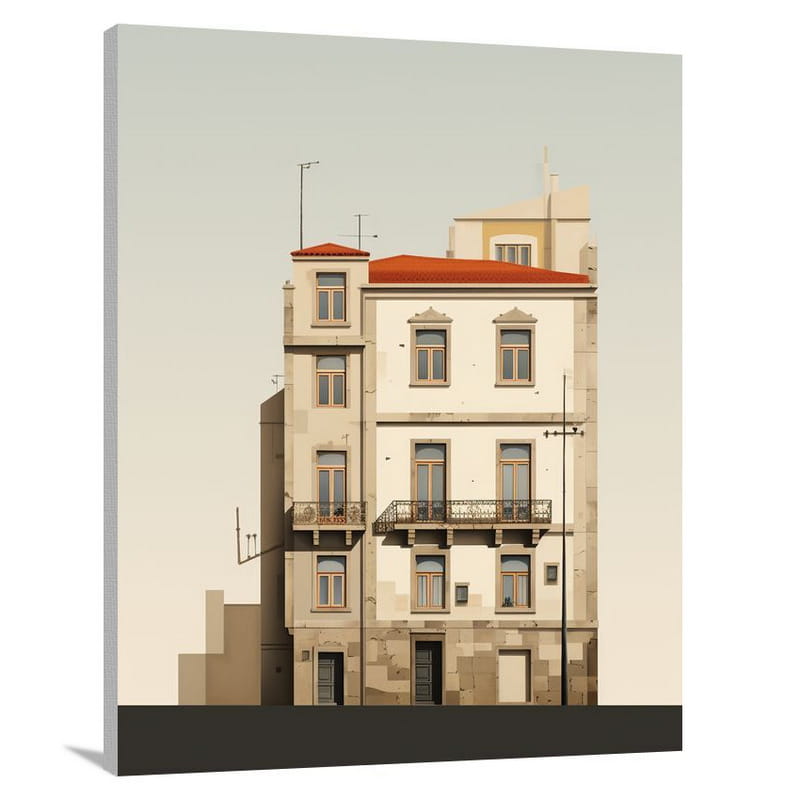 Porto's Echoing Windows - Canvas Print