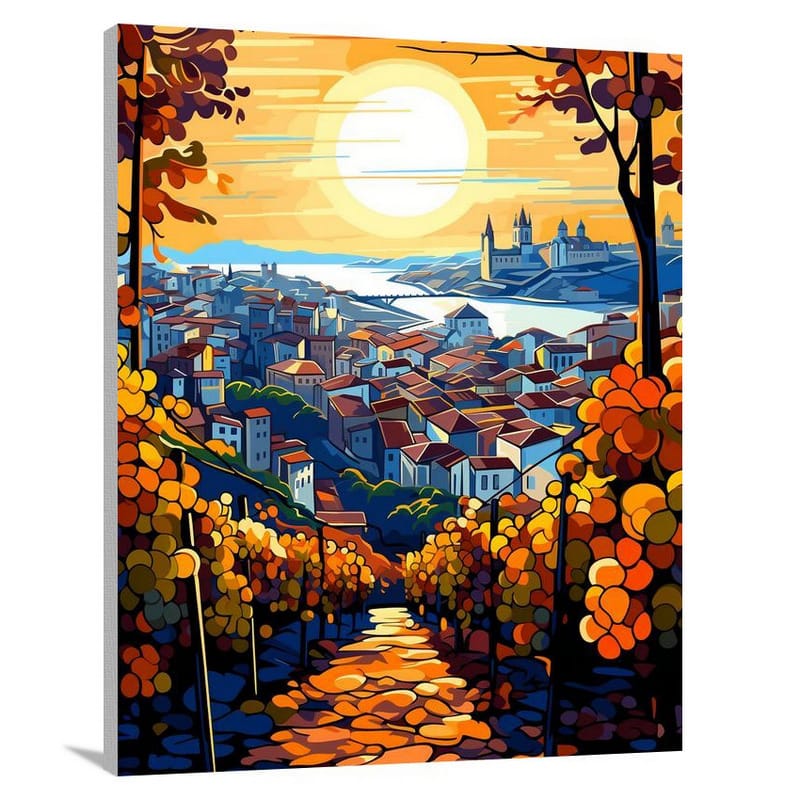 Porto's Vibrant Vines - Pop Art - Canvas Print