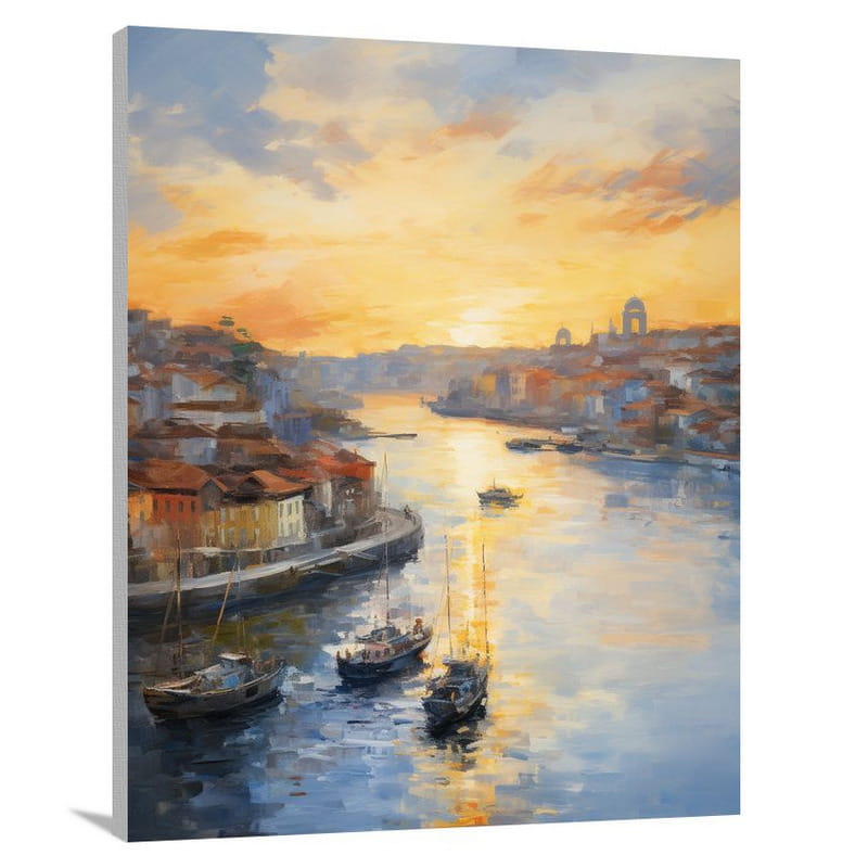 Porto Sunset - Impressionist - Canvas Print