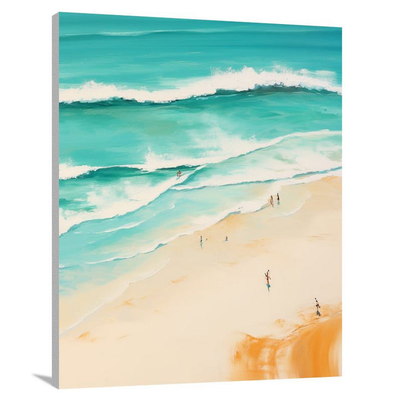 Portugal's Coastal Serenity - Canvas Print