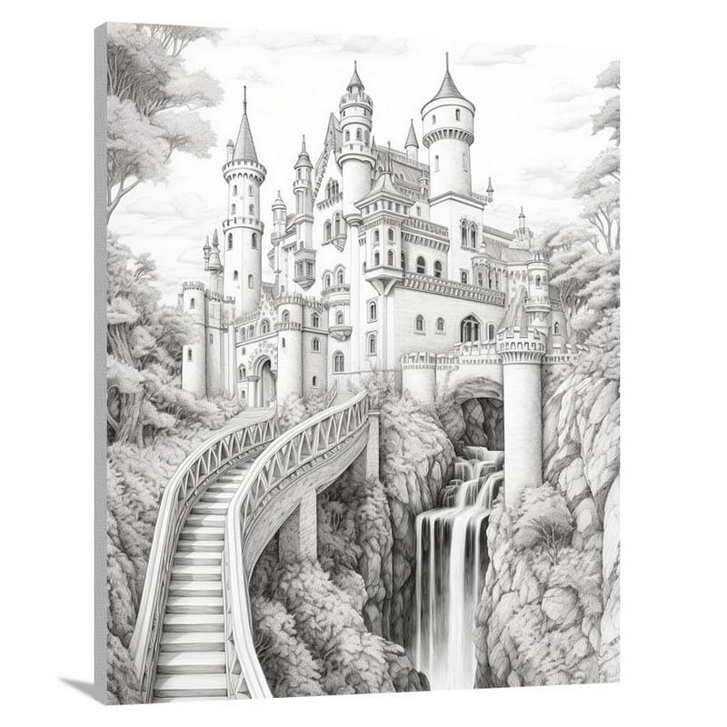 Portugal's Enchanting Castle - Canvas Print