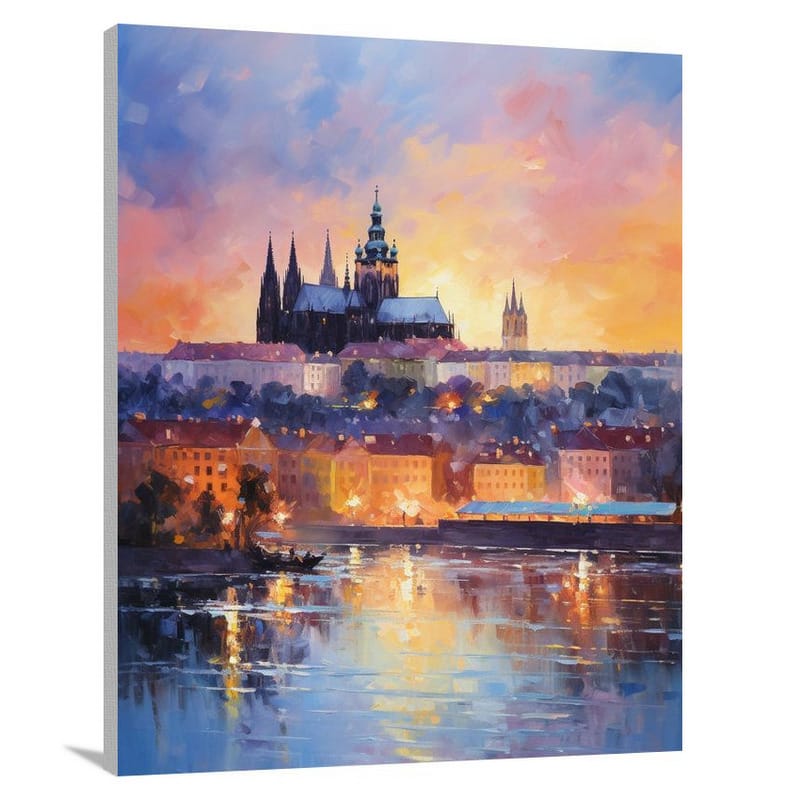 Prague's Majestic Gaze - Canvas Print