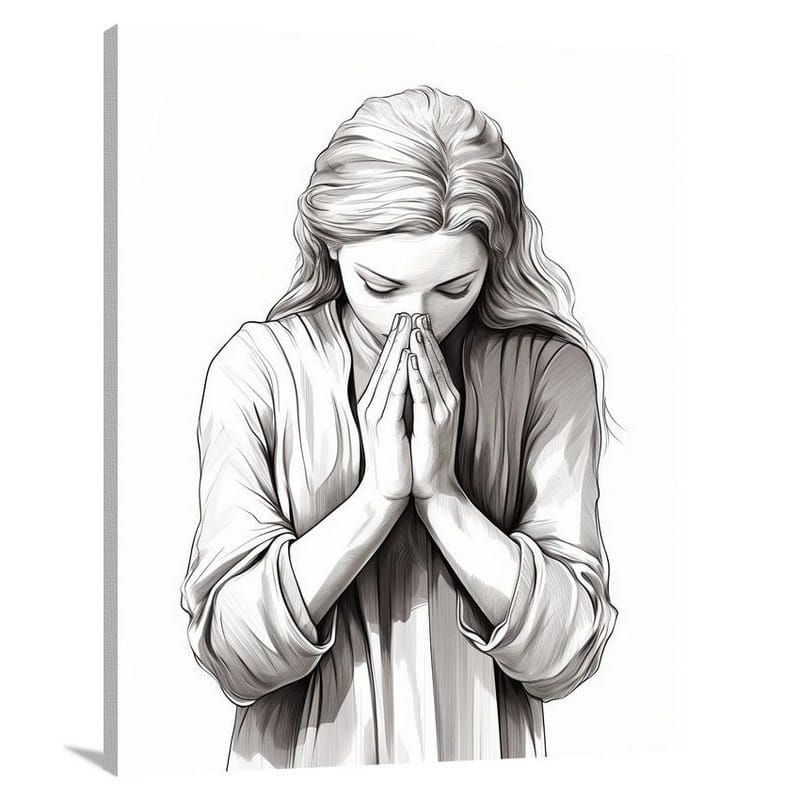 Prayerful Hands - Canvas Print