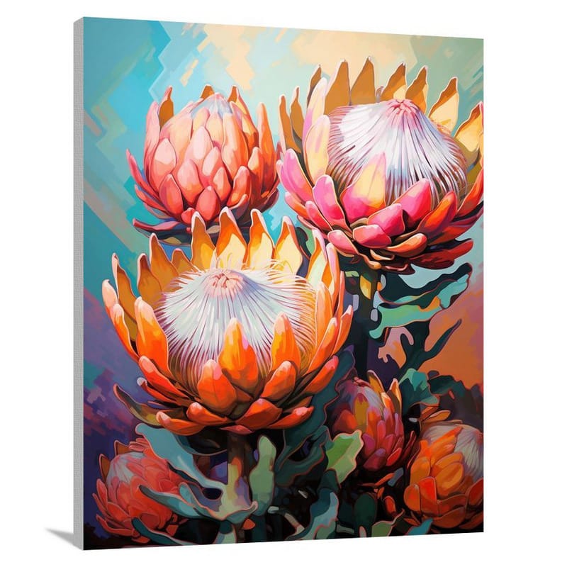 Protea's Defiance - Canvas Print