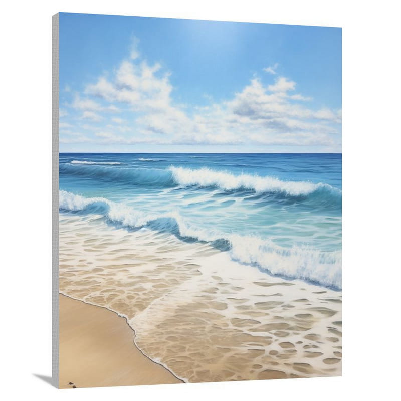 Puerto Rico's Tranquil Beach - Canvas Print
