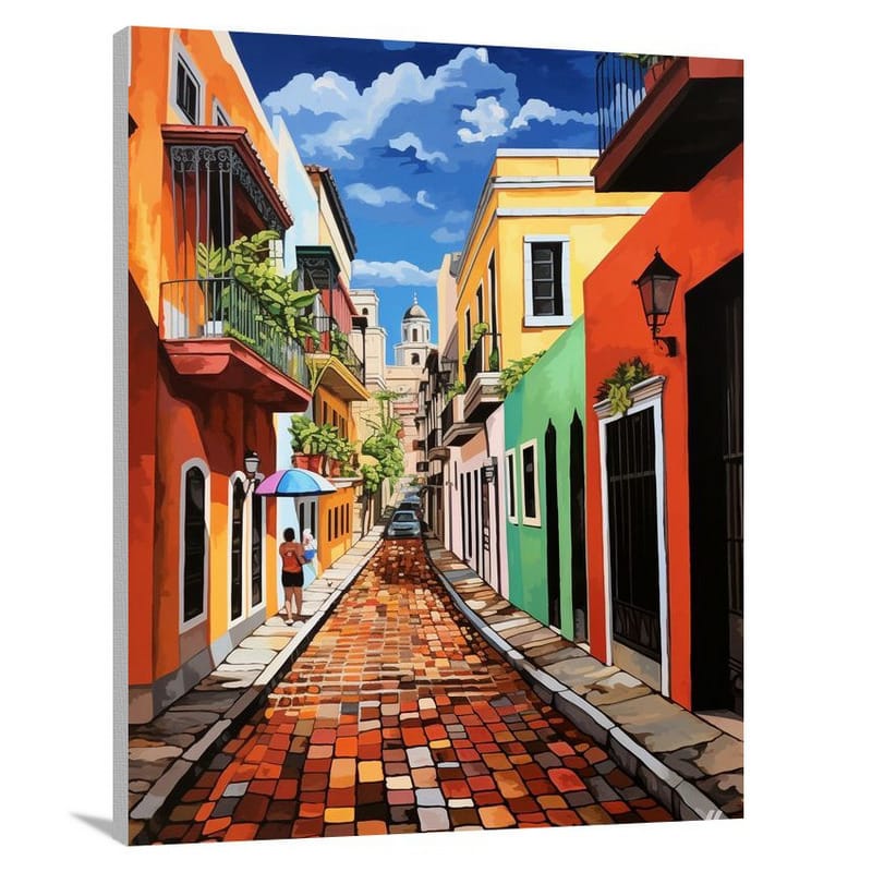 Puerto Rico: Vibrant Streets - Canvas Print