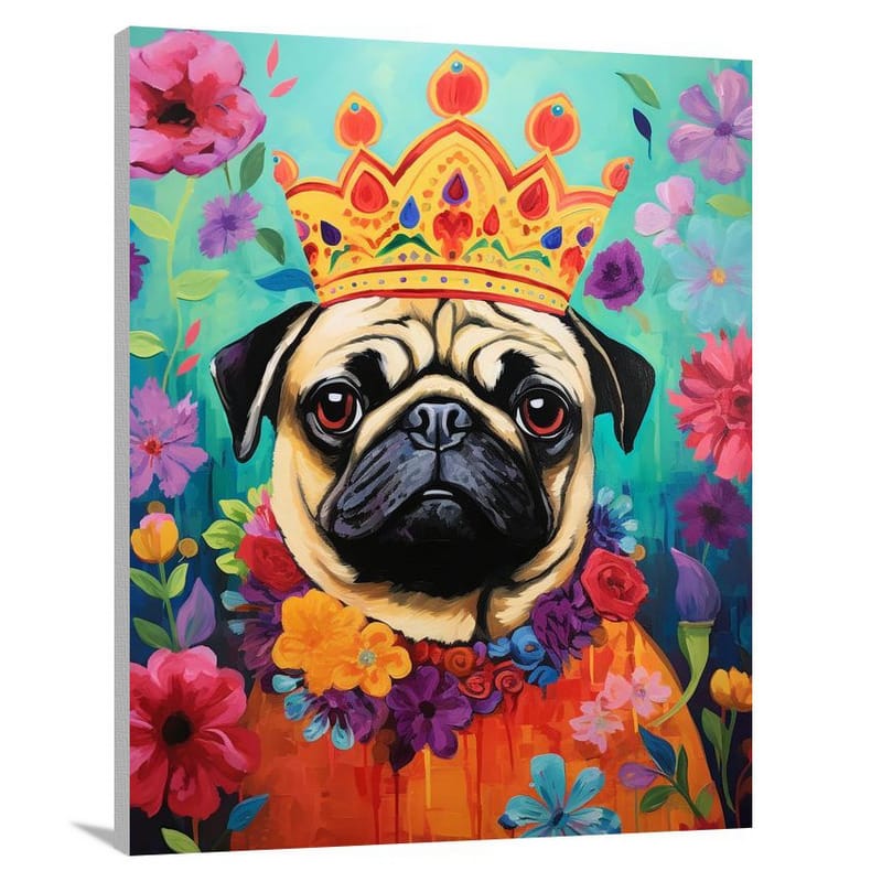 Pug Majesty - Pop Art - Canvas Print