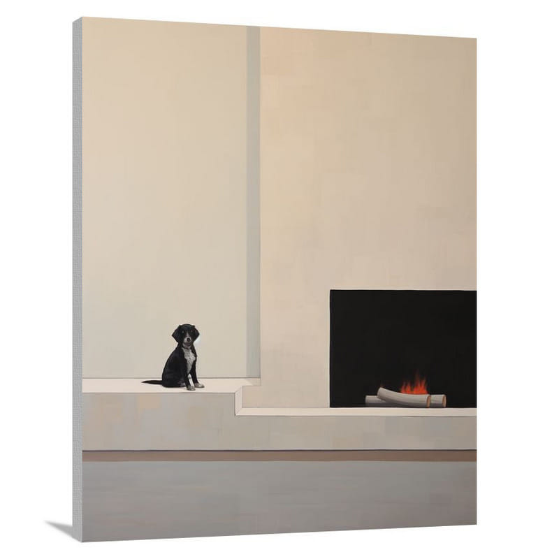 Puppy's Hearth - Canvas Print