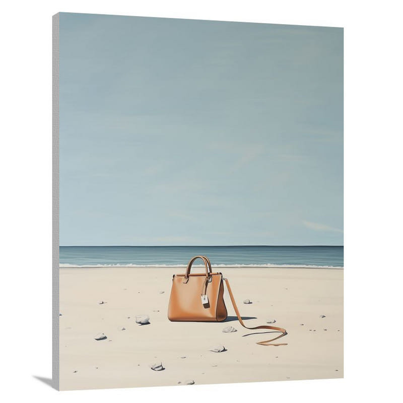 Purse on the Shore - Minimalist - Canvas Print