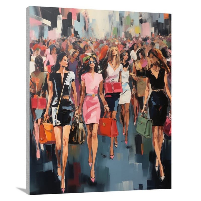 Purse Parade: Fashion's Finest - Canvas Print