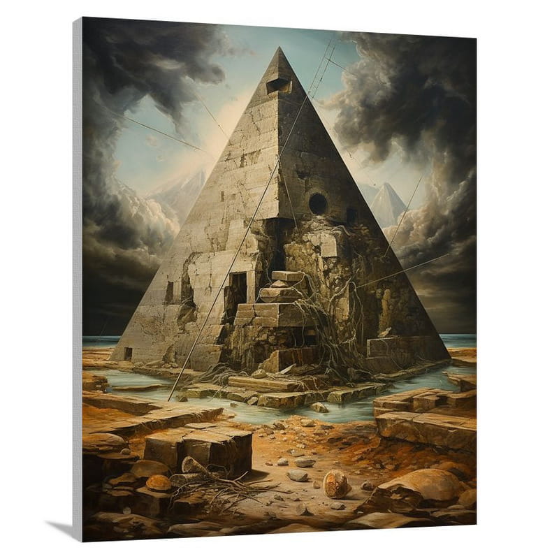 Pyramid Reflections - Canvas Print