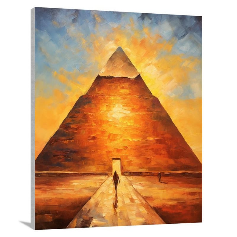 Pyramid's Golden Majesty - Canvas Print