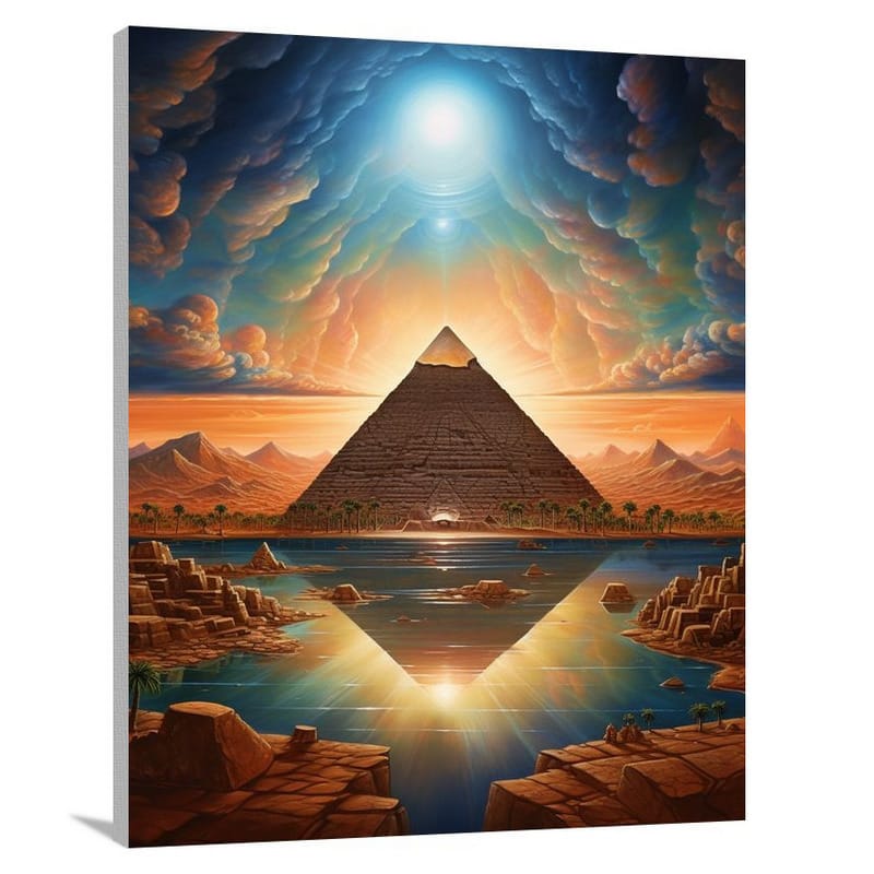 Pyramids of Time: Mexican Culture - Canvas Print