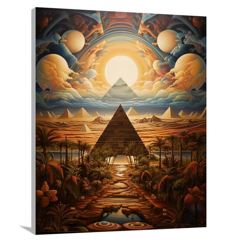 Pyramids of Time: Mexican Culture Unveiled - Canvas Print