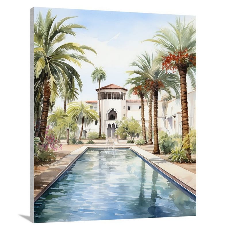 Qatari Oasis - Canvas Print