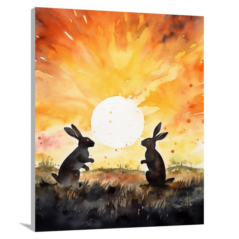 Rabbit's Sunset - Canvas Print