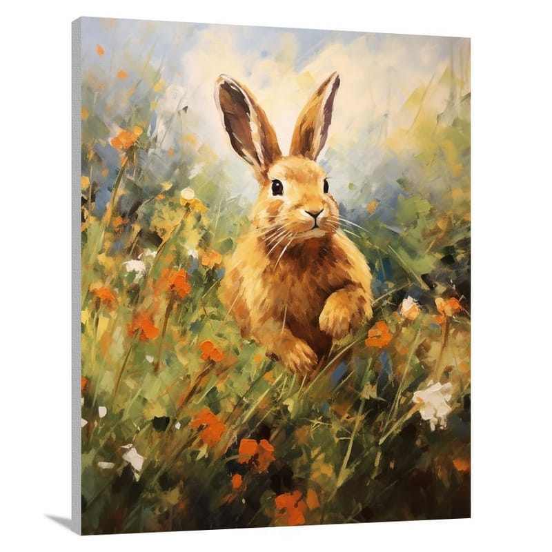 Rabbit's Wild Leap - Canvas Print