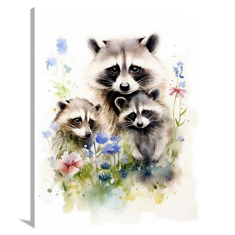 Raccoon's Meadow - Canvas Print