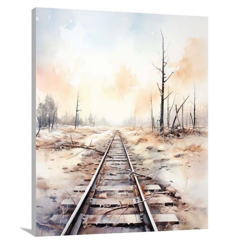 Railroad's Embrace - Canvas Print
